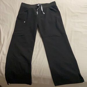 Figs Black Kade Scrub Pants Medium Petite